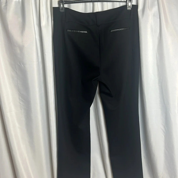 Alfani Pants with Faux Leather Trim Fit and Flare Size 18W - Picture 8 of 9